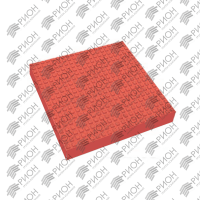 Плитка с квадратными рифами 300x300x50(Красный)