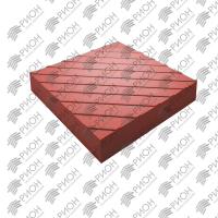 Плитка с диагональными рифами 400x400x50(Красный)
