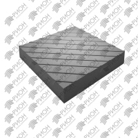 Плитка с диагональными рифами 500x500x50(Серый)